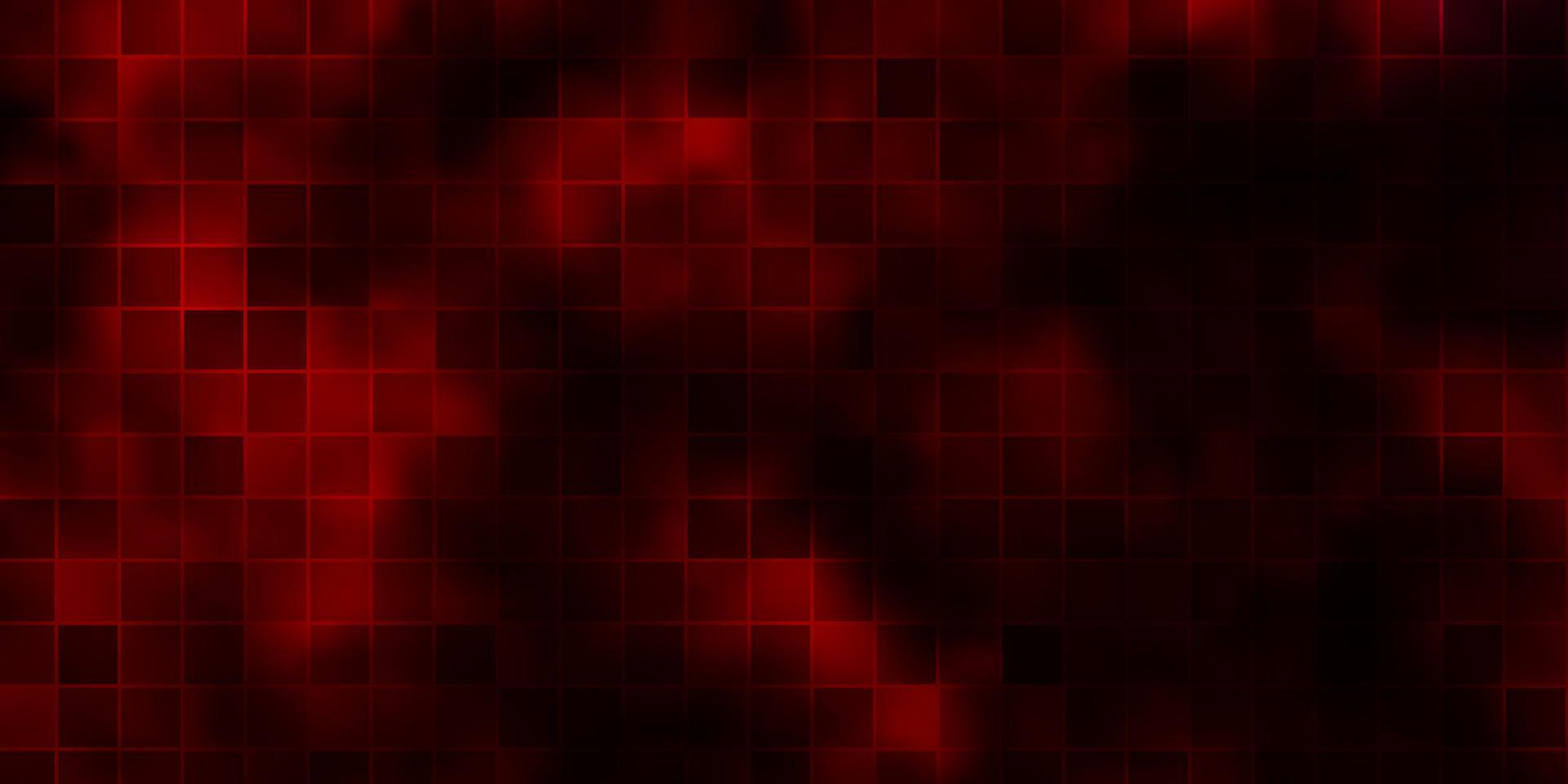 Dark Red vector background with rectangles.