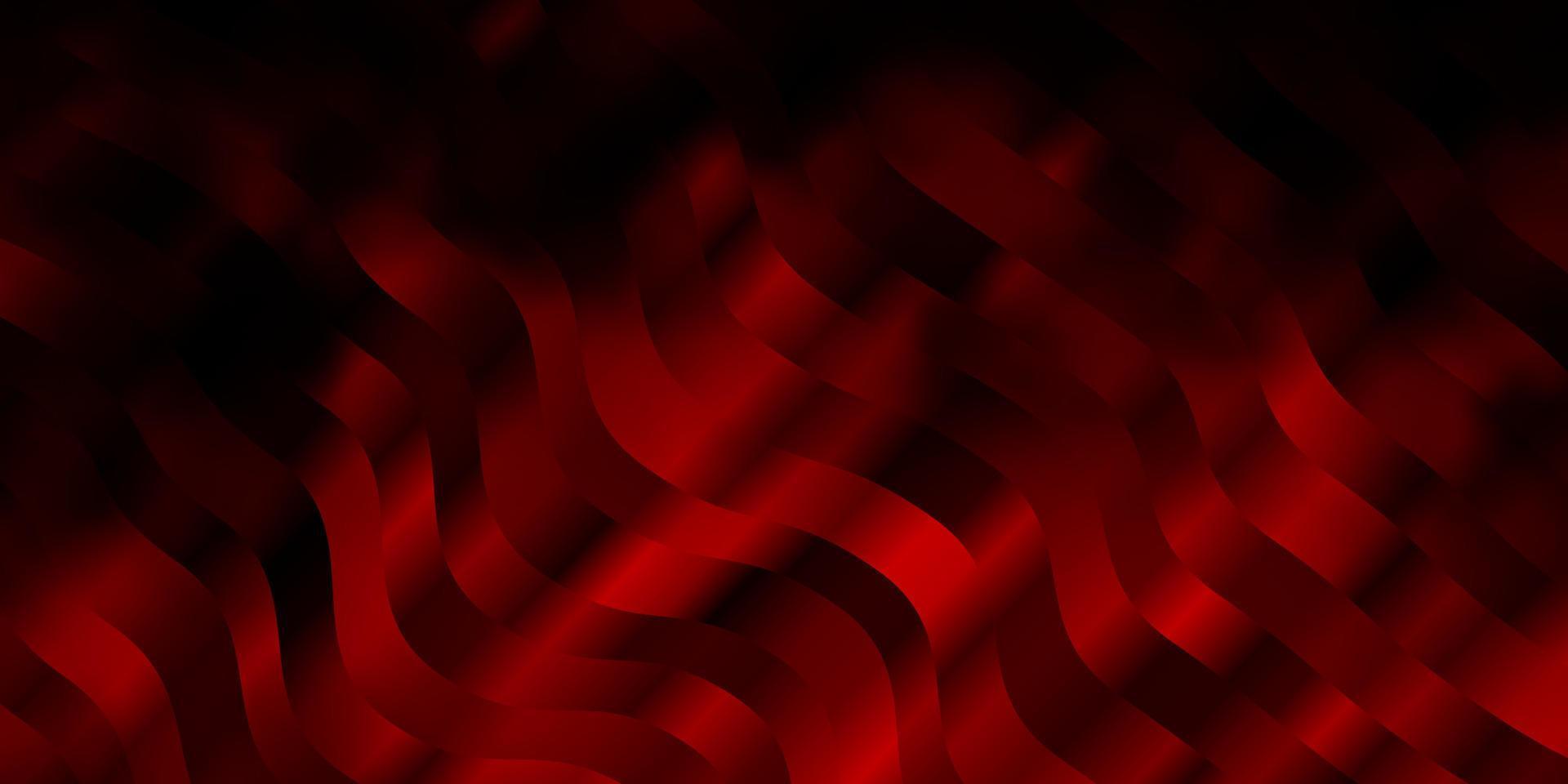 Dark Red vector background with lines.