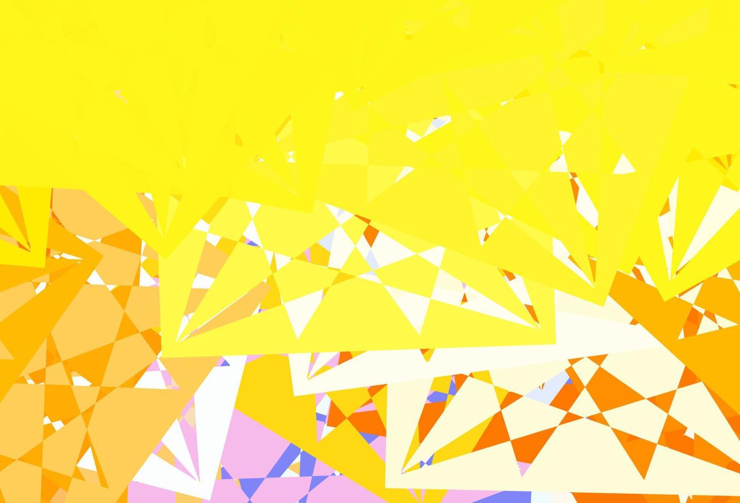 Light Blue, Yellow vector pattern with polygonal shapes.