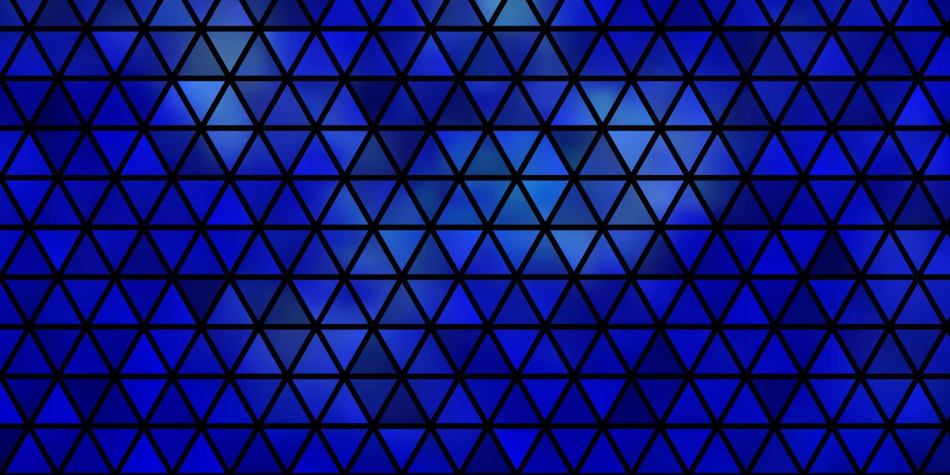 textura de vector azul claro con estilo triangular.