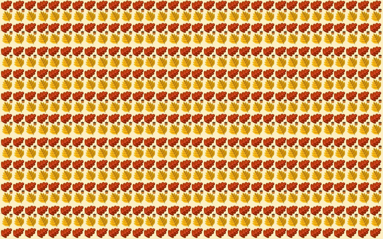 background design with leaf and mushroom pattern. autumn background design. vector