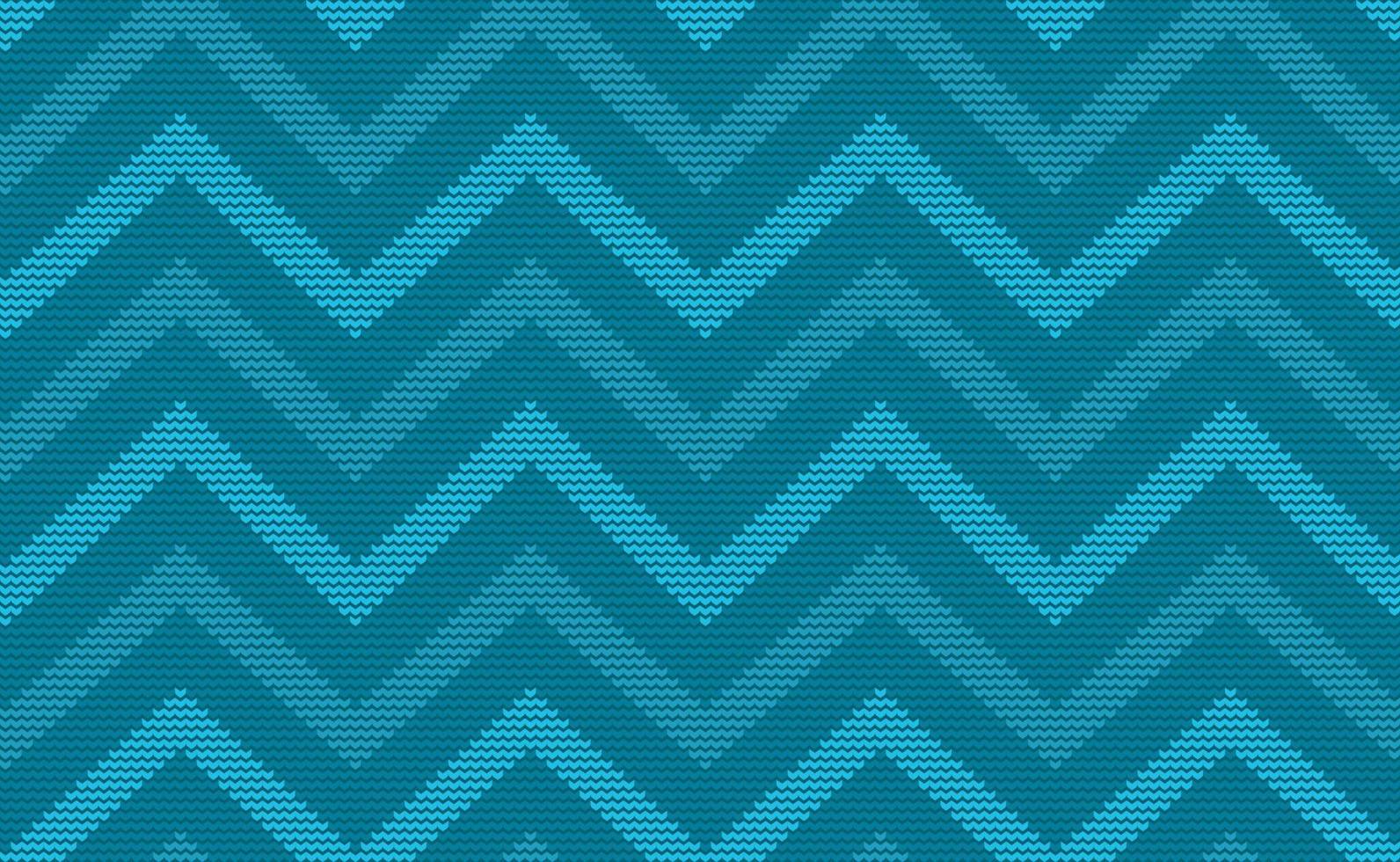 Blue Knitted Pattern Vector, Embroidery Classic Background, Cross stitch Template illustration vector
