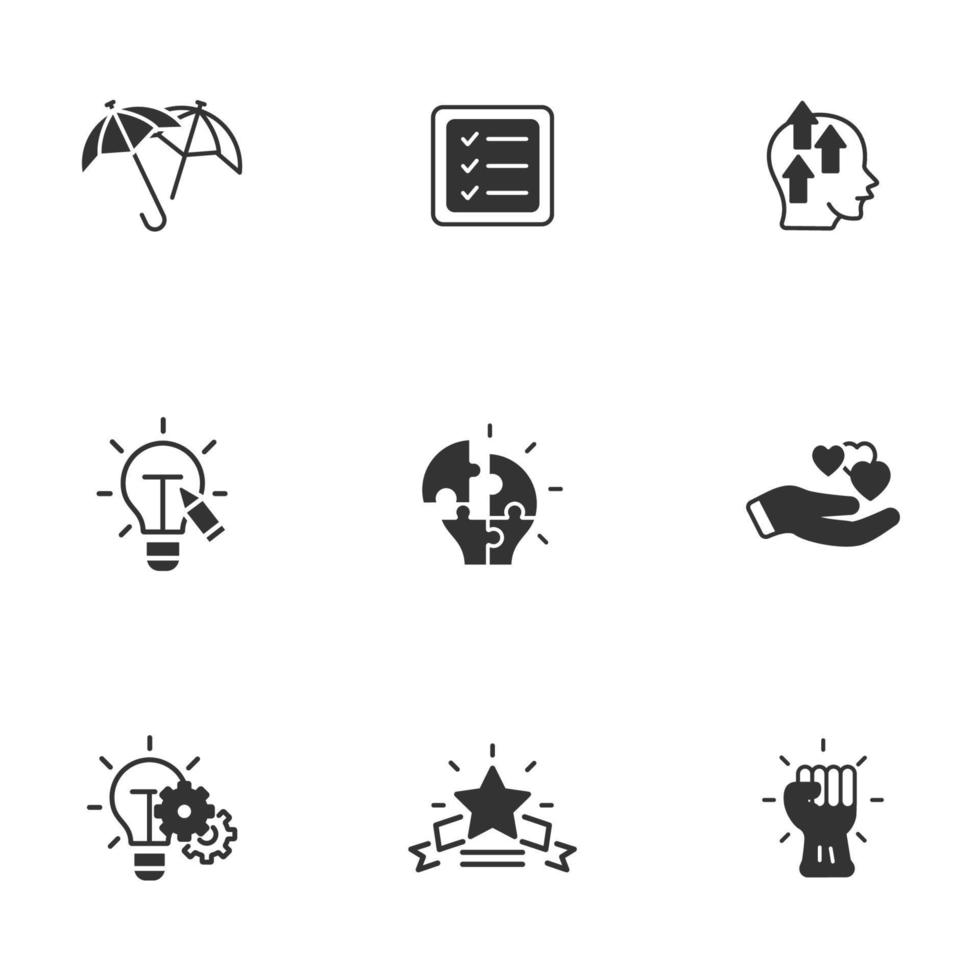 core values icons set . core values pack symbol vector elements for infographic web