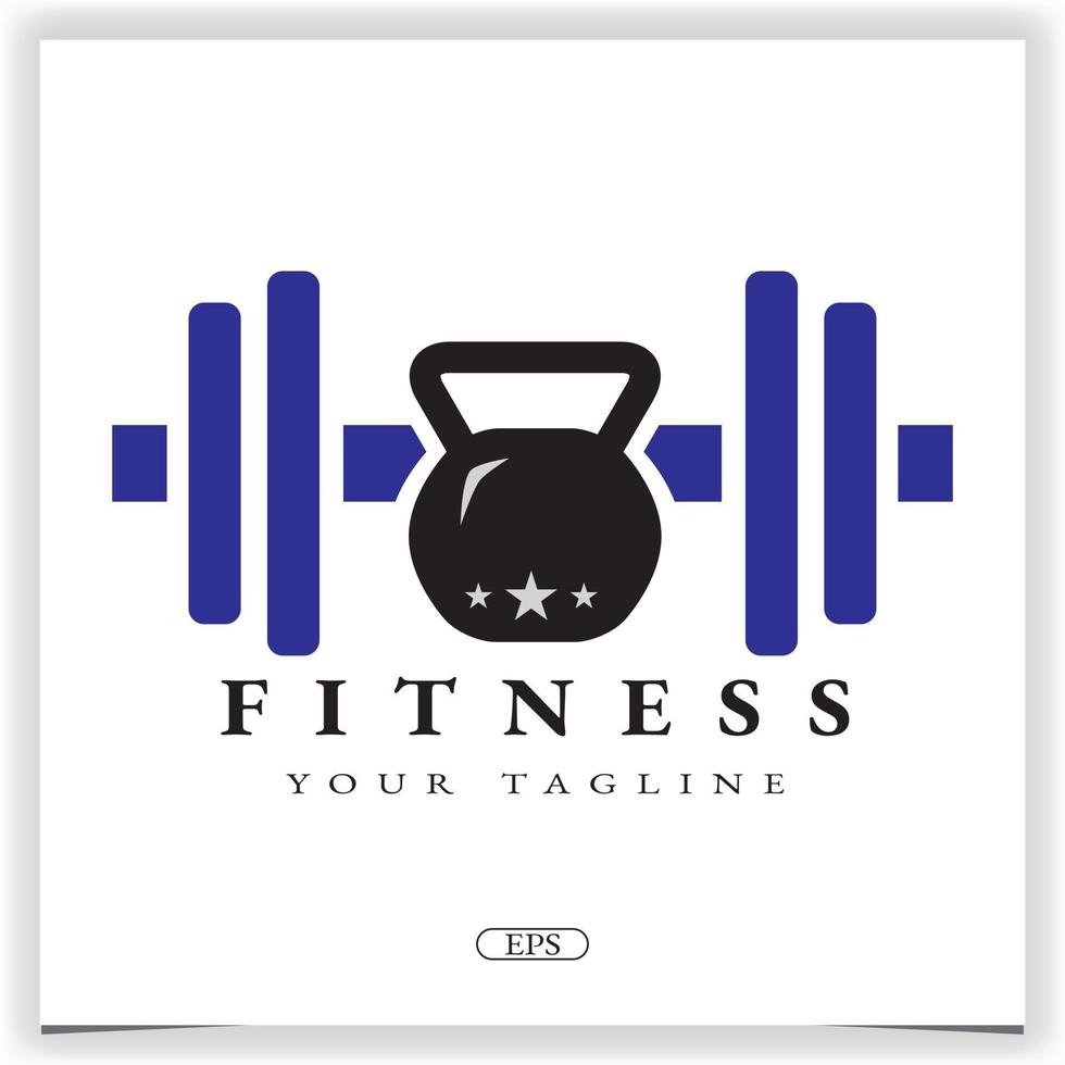 gimnasio fitness moderno logo premium elegante plantilla vector eps 10