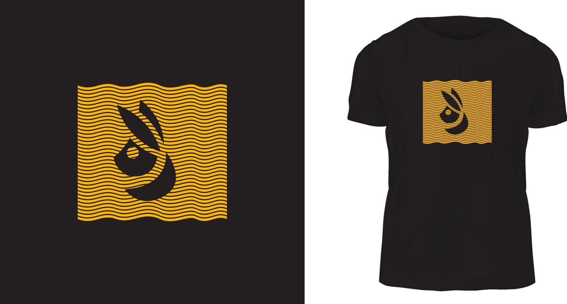 t shirt design concept, rabbit vector