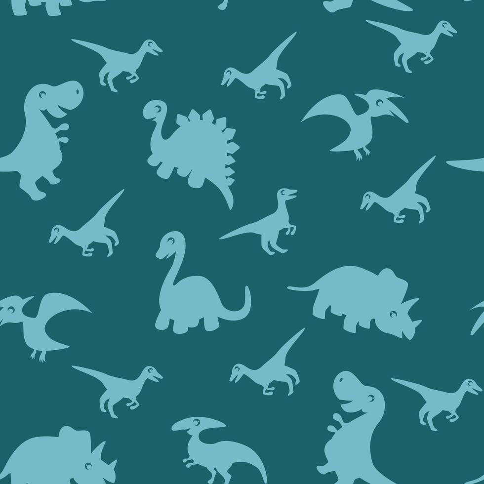 dinosaur seamless pattern vector