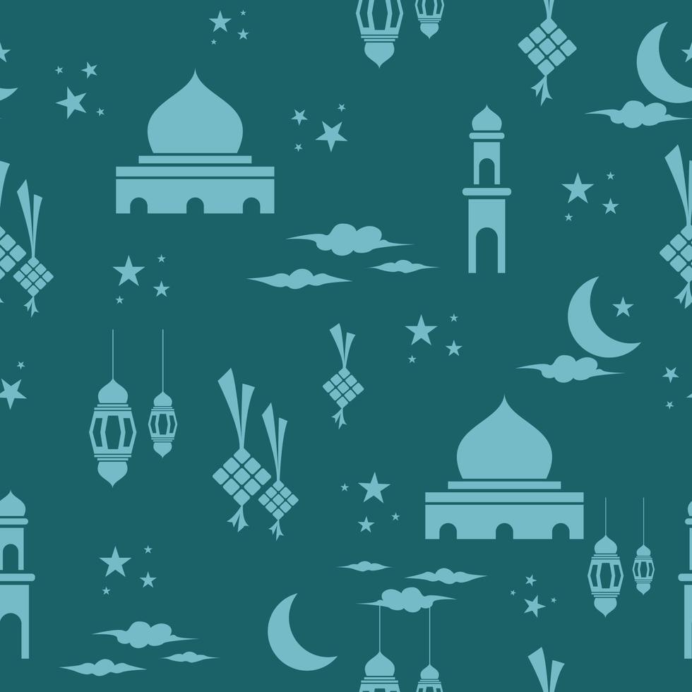 ramadan seamless pattern. islamic background vector