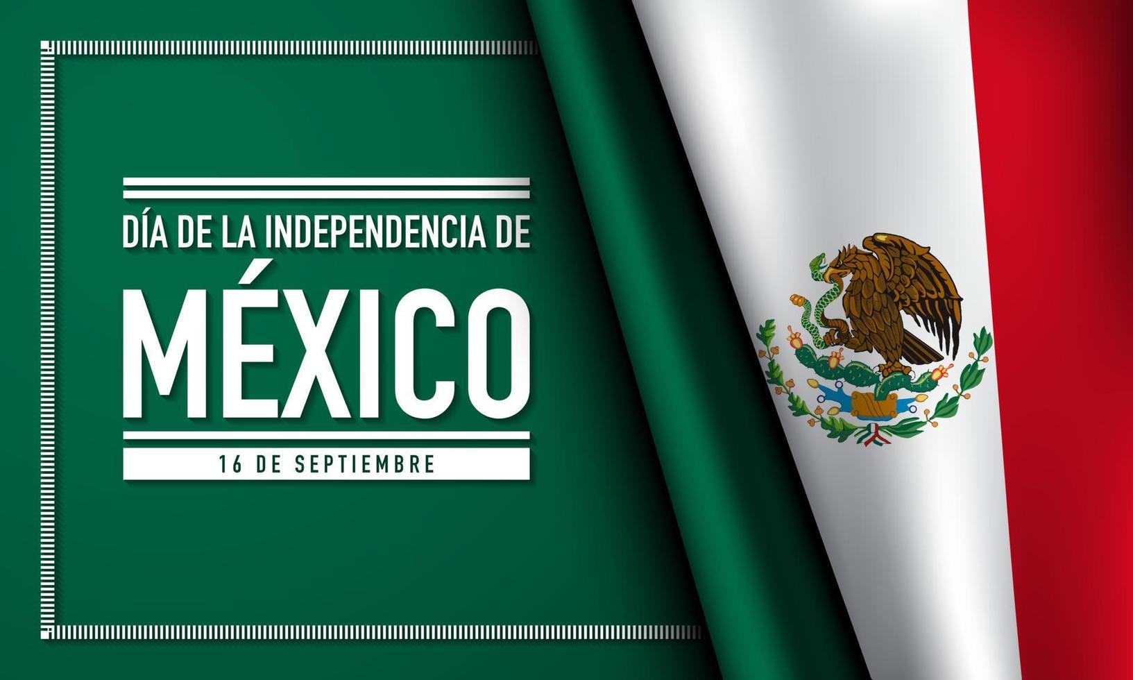 diseño de fondo del día de la independencia de méxico. vector