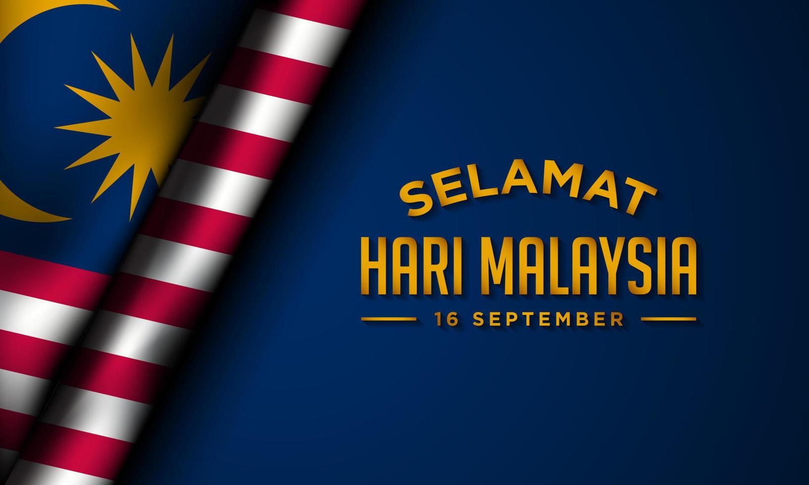 Malaysia Day Background Design. vector