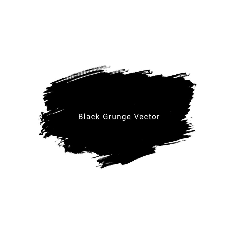 Patrón de fondo de textura de acuarela de pintura a mano de grunge negro vector