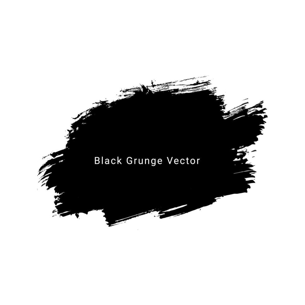 Patrón de fondo de textura de acuarela de pintura a mano de grunge negro vector