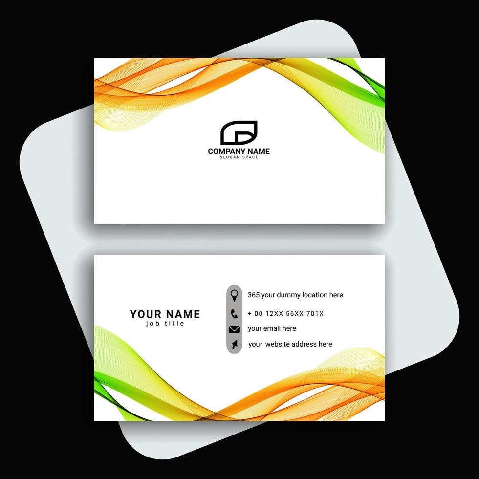 Vector abstract creative business cards