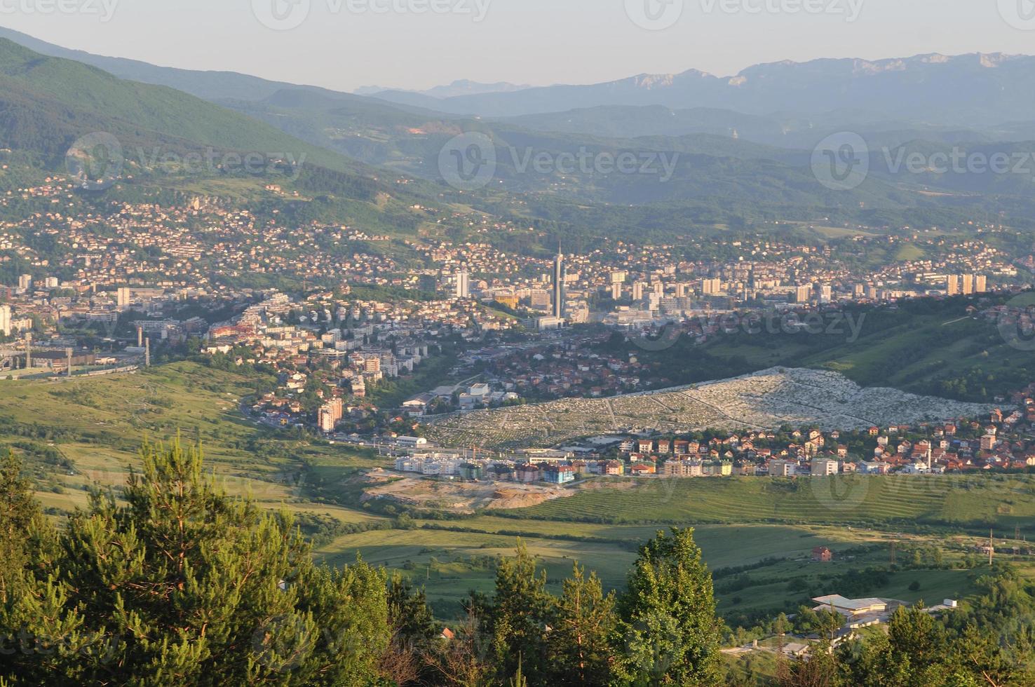 Sarajevo night view photo