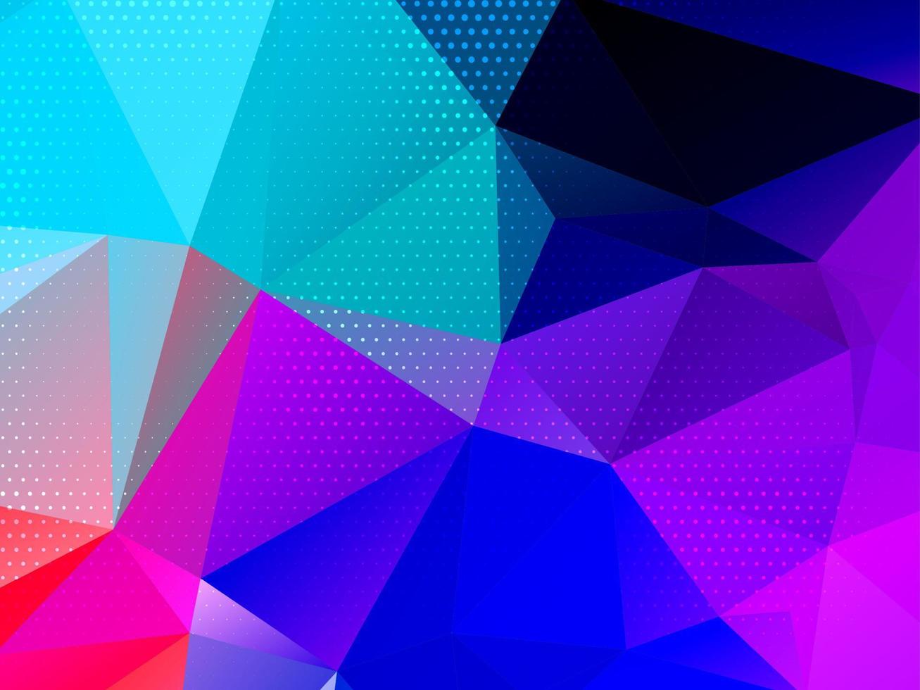 Abstract polygonal triangles colorful background vector