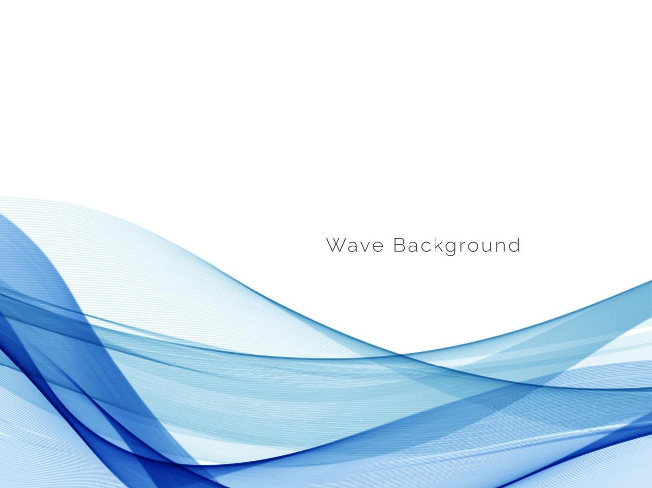 Abstract blue modern dynamic wave design background vector