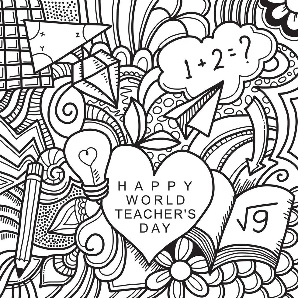 5 october, happy teacher's day vector