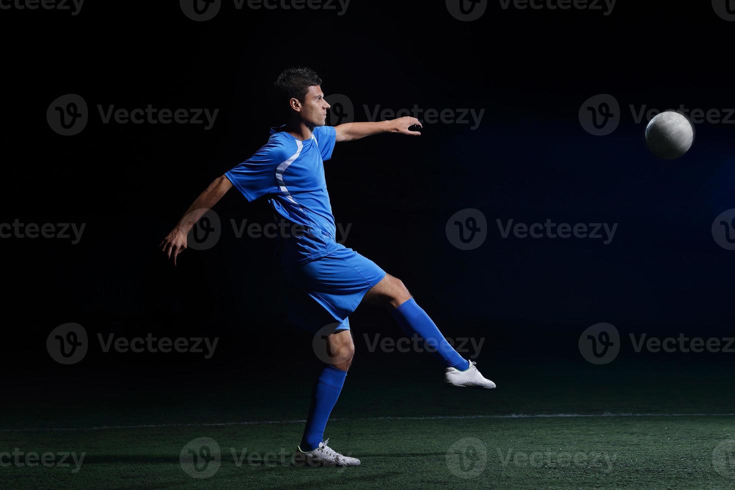 vista de jugador de futbol foto