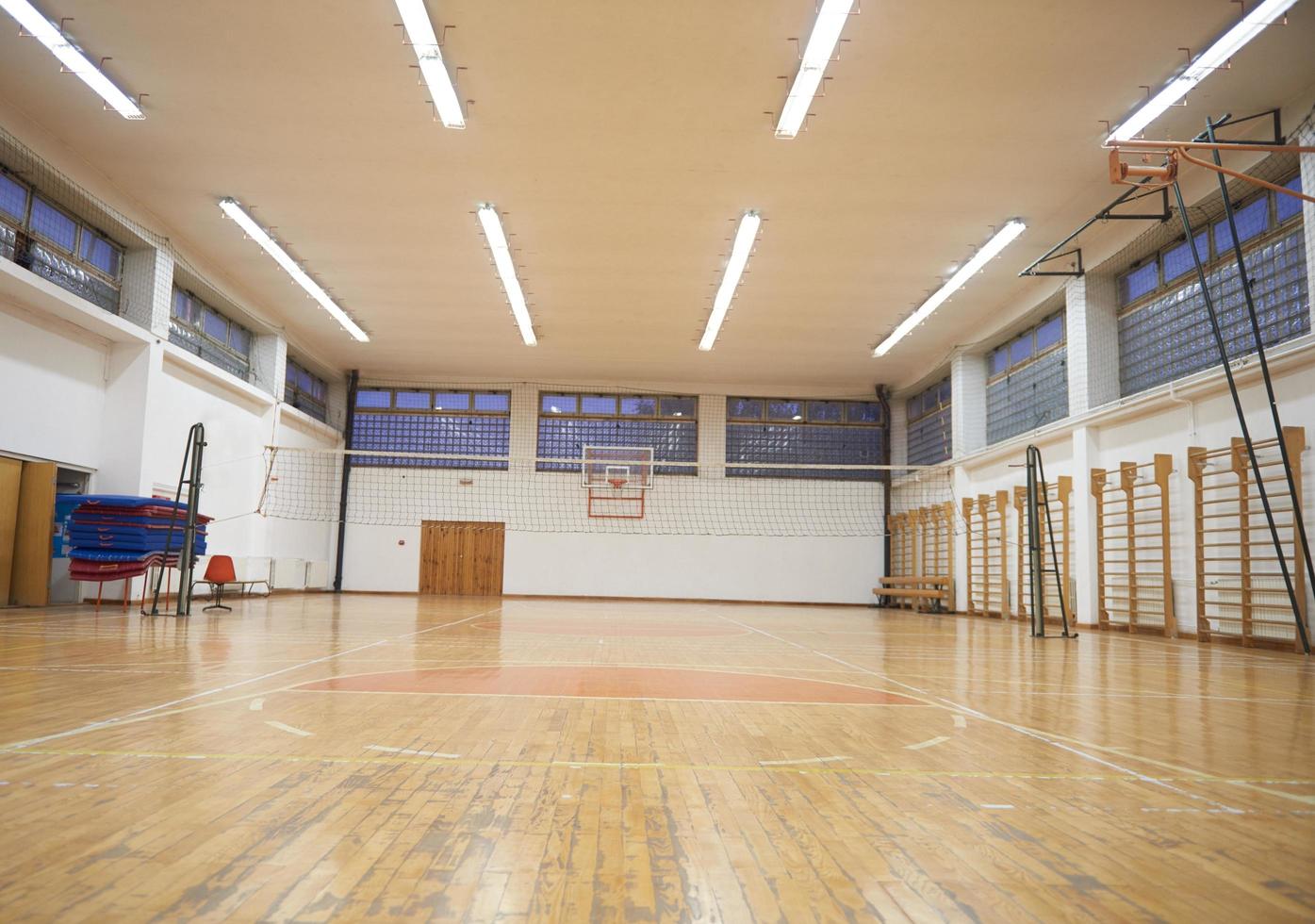 Empty school gym photo