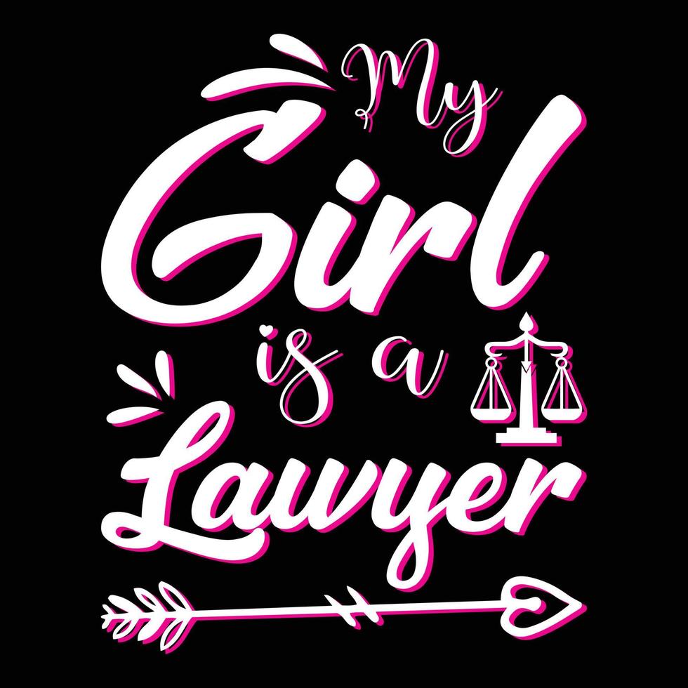 Lawyer Typographic Lettering Quotes Design, Lawyer Gift, Lawyer Student, Lawyer Graduation T-shirt Design vector