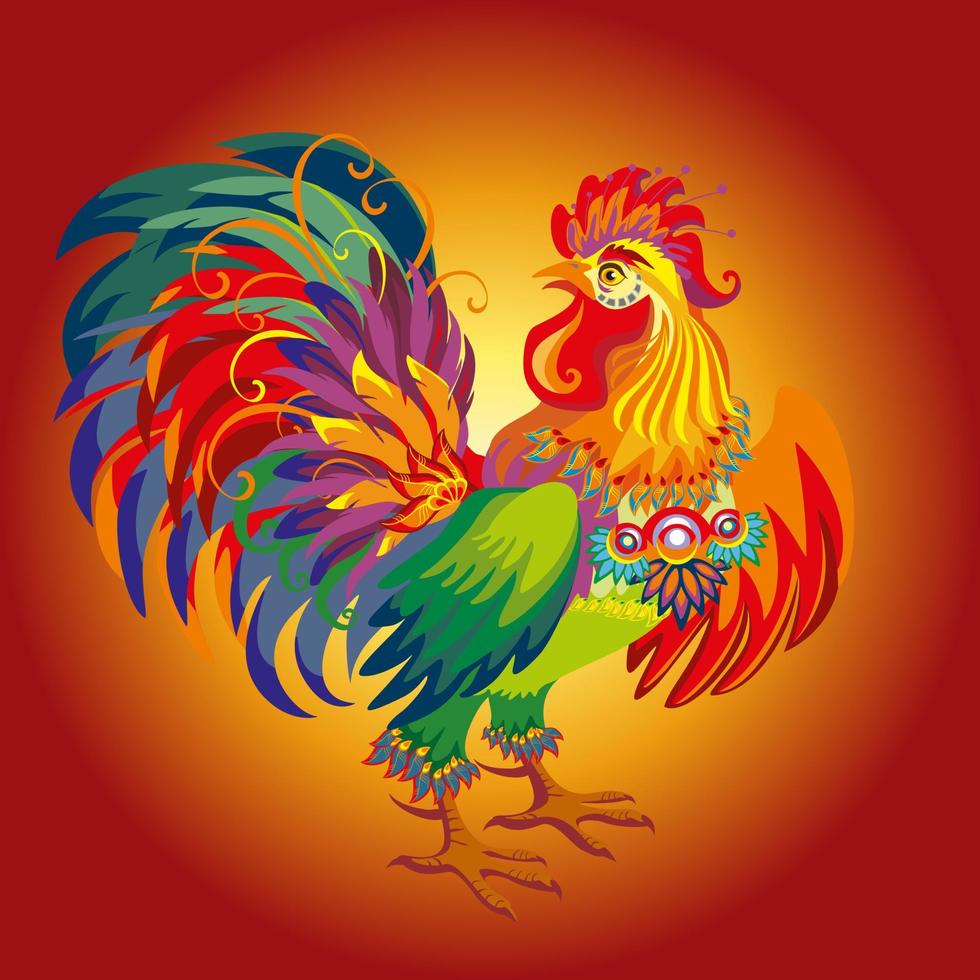 Rooster vector illustration 2
