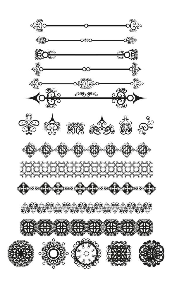 Set of decor elements 2 vector