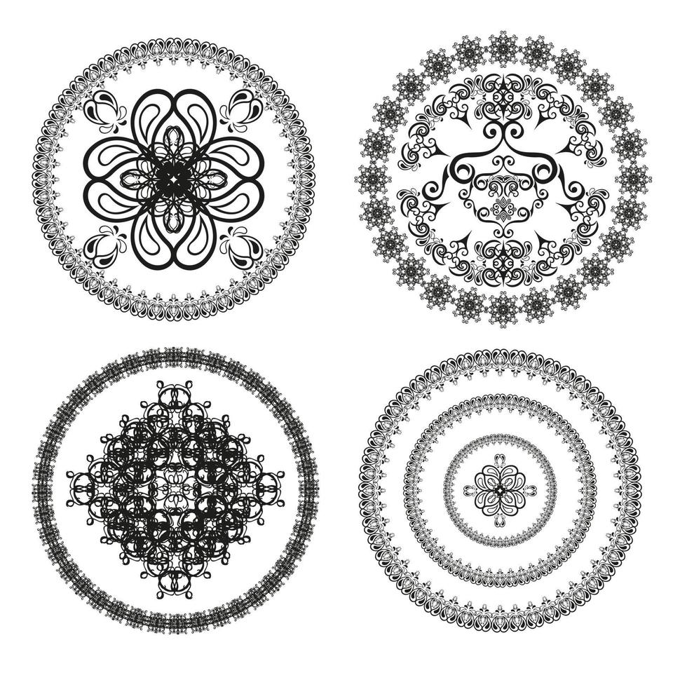 ilustración de círculos decorativos vector