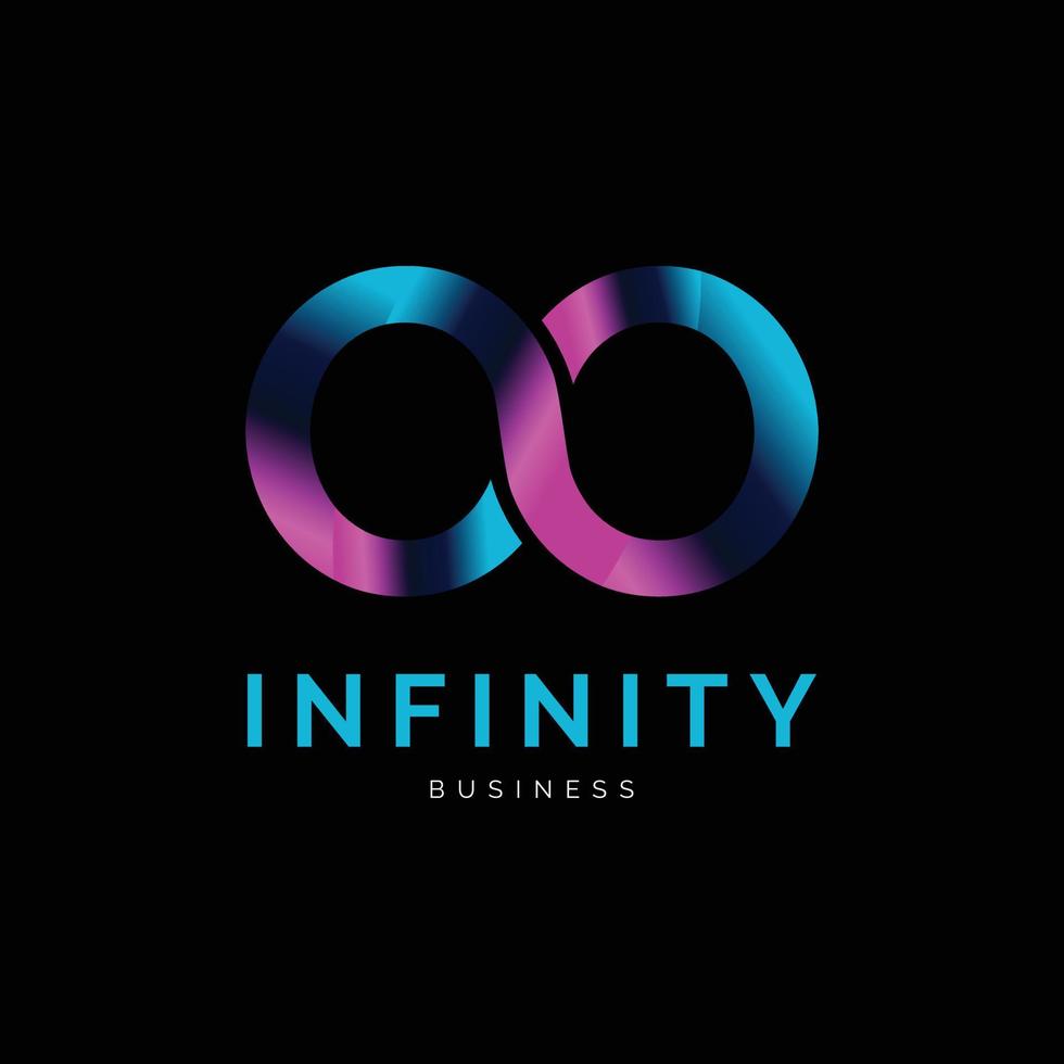 plantilla de diseño de logotipo de icono de infinito vector