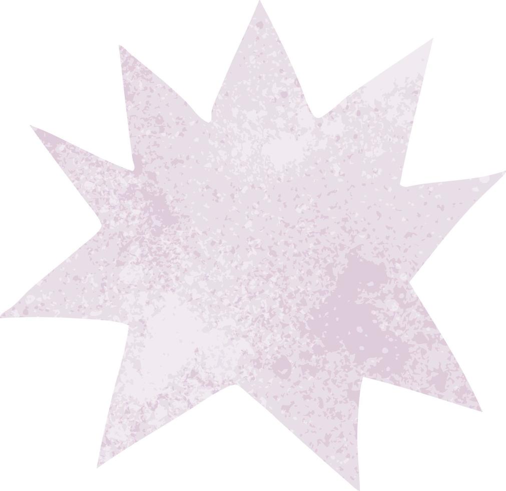 retro cartoon doodle of a white sign vector