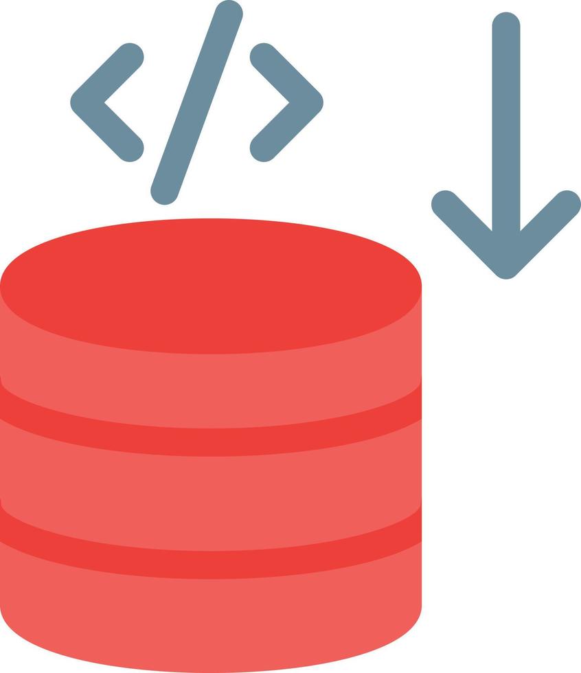 ilustración vectorial de base de datos en un fondo. símbolos de calidad premium. iconos vectoriales para concepto y diseño gráfico. vector