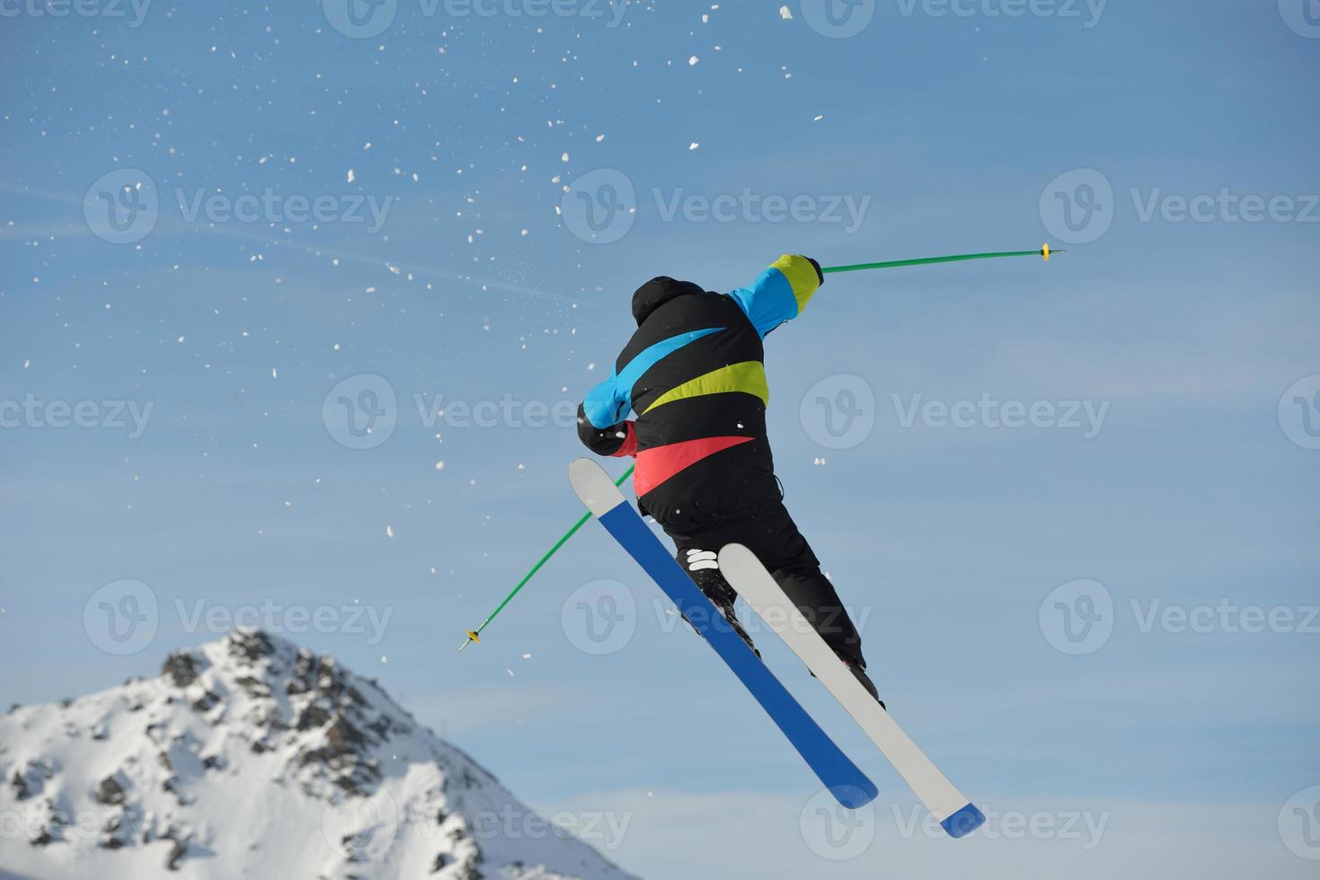 Ski jump view photo