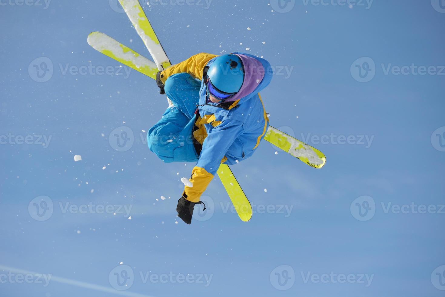 Ski jump view photo