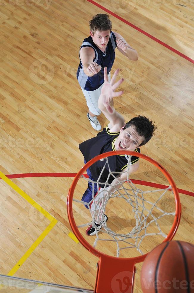 vista del jugador de baloncesto foto