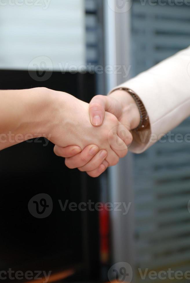 Business handshake view photo