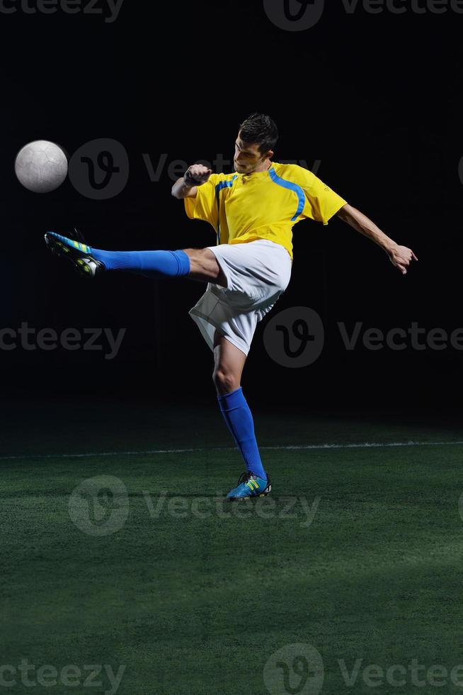 vista de jugador de futbol foto