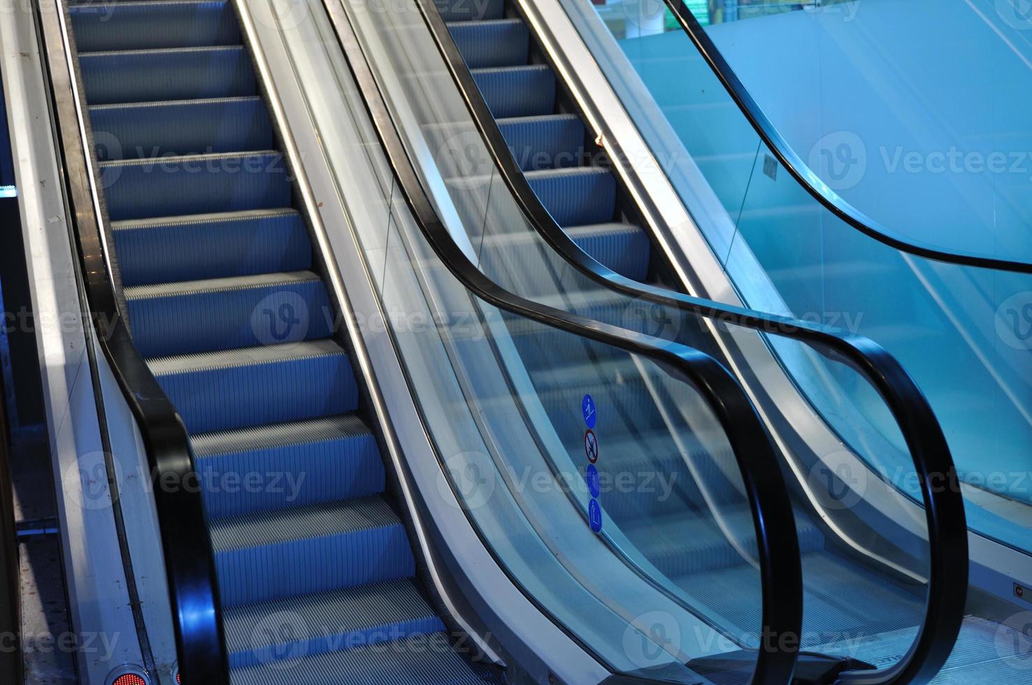 Escalator stairs inside photo