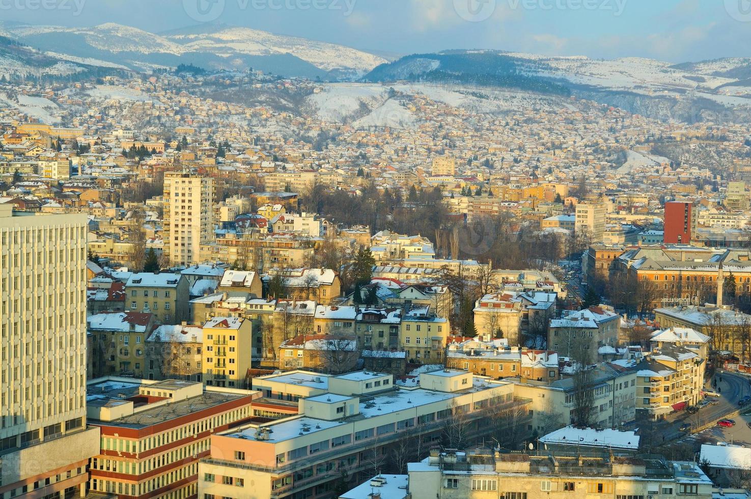 vista de la ciudad de sarajevo foto