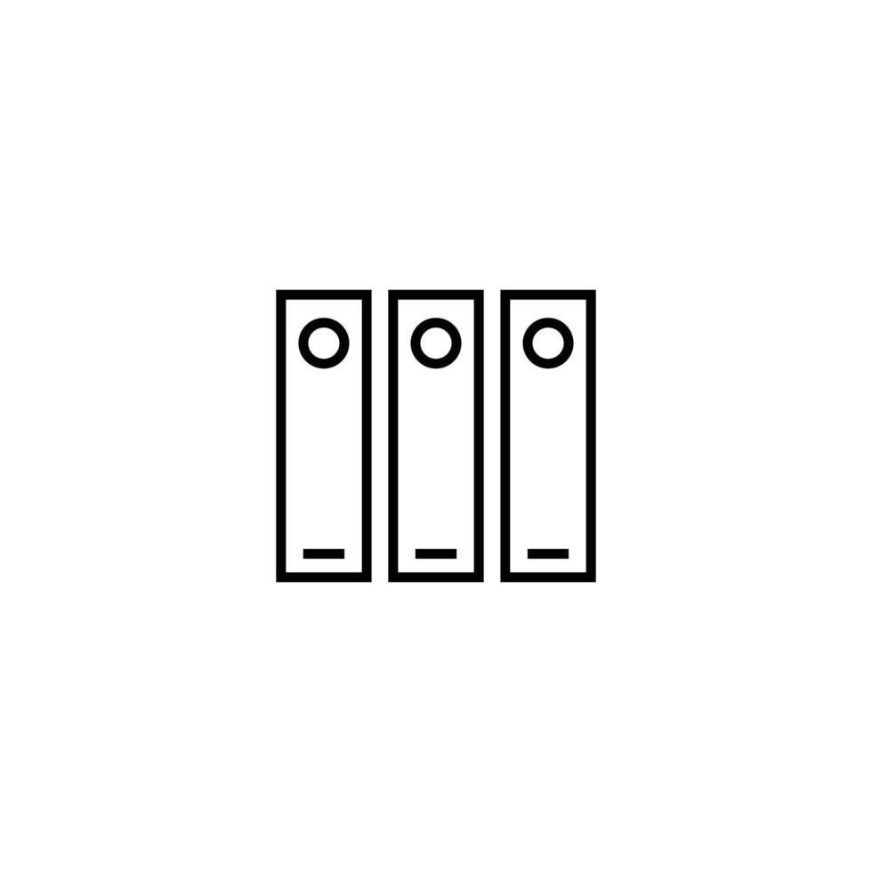 Modern outline signs suitable for internet pages, applications, stores etc. Editable strokes. Line icon of bunch of paperworks or documents in folders vector