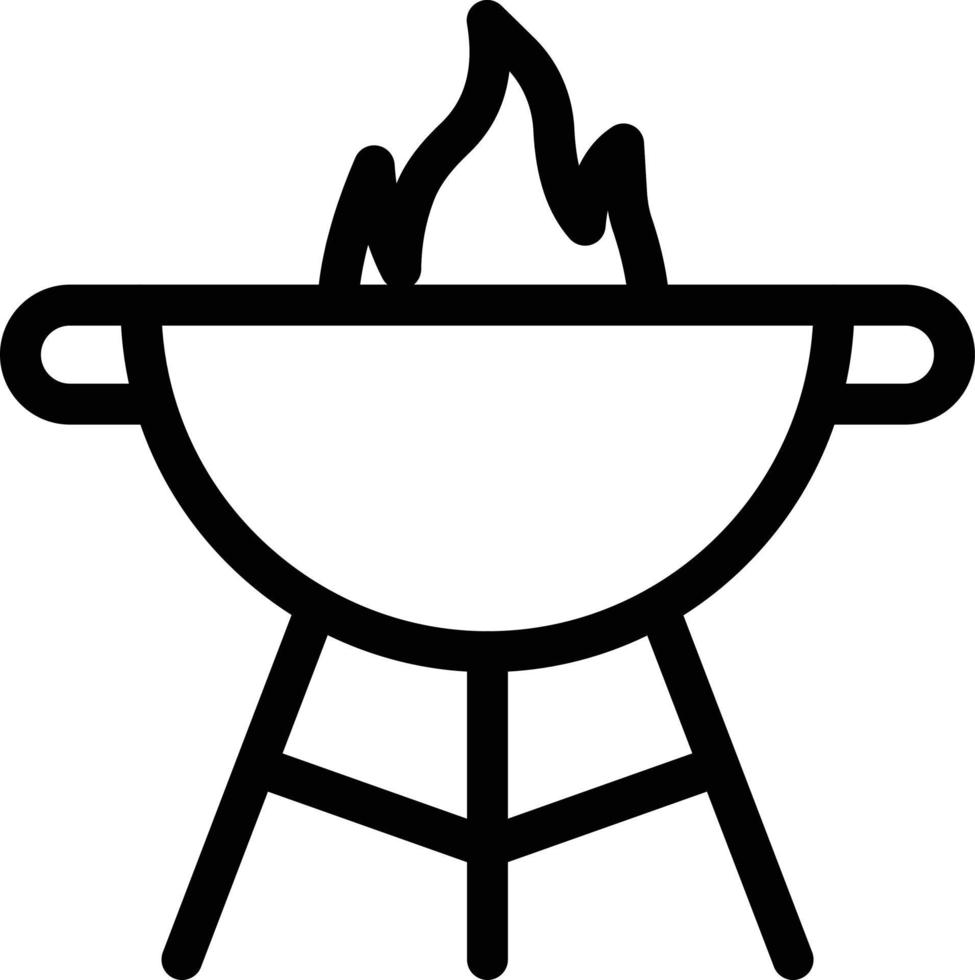 ilustración de vector de parrilla en un fondo. símbolos de calidad premium. iconos vectoriales para concepto y diseño gráfico.