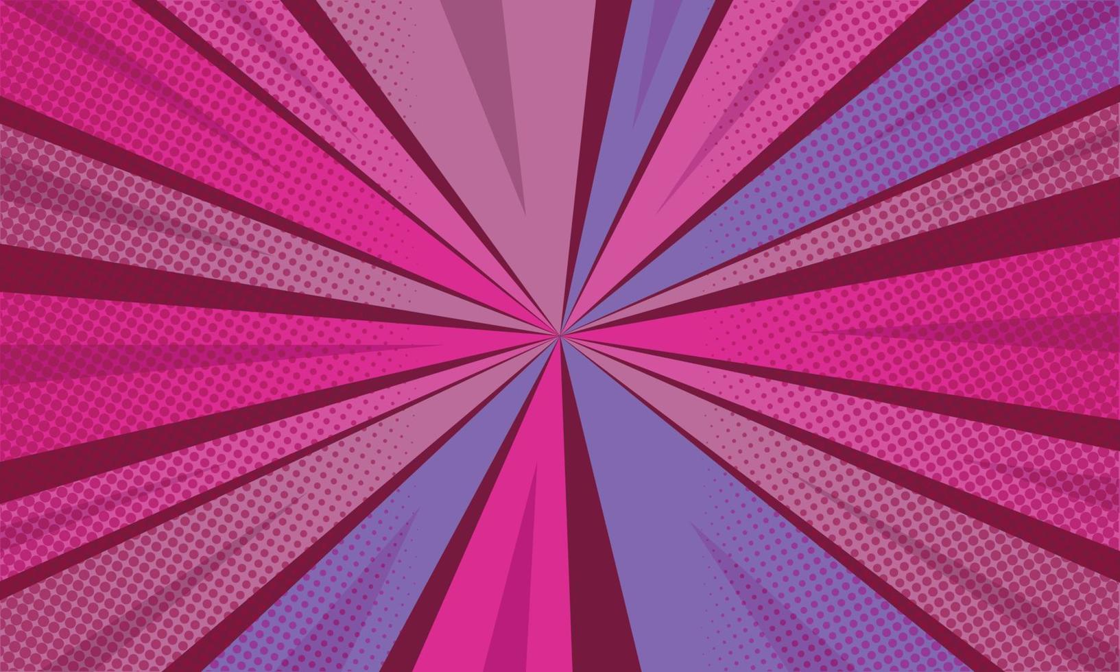 Comic Background with Halftone Effect. Vintage Superhero Banner Poster Backdrop Vector