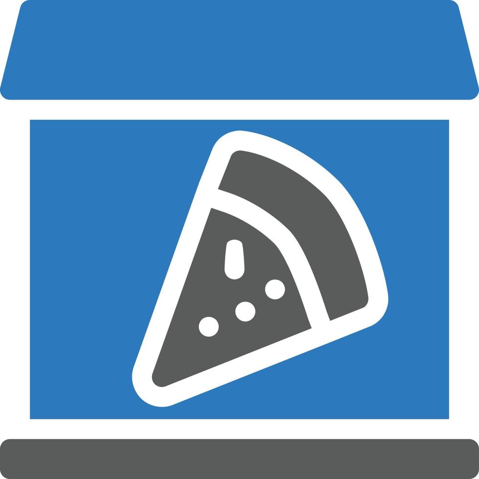 ilustración de vector de pizza en un fondo. símbolos de calidad premium. iconos vectoriales para concepto y diseño gráfico.