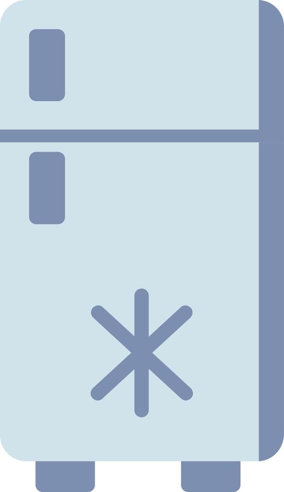 refrigerador, plano, icono vector