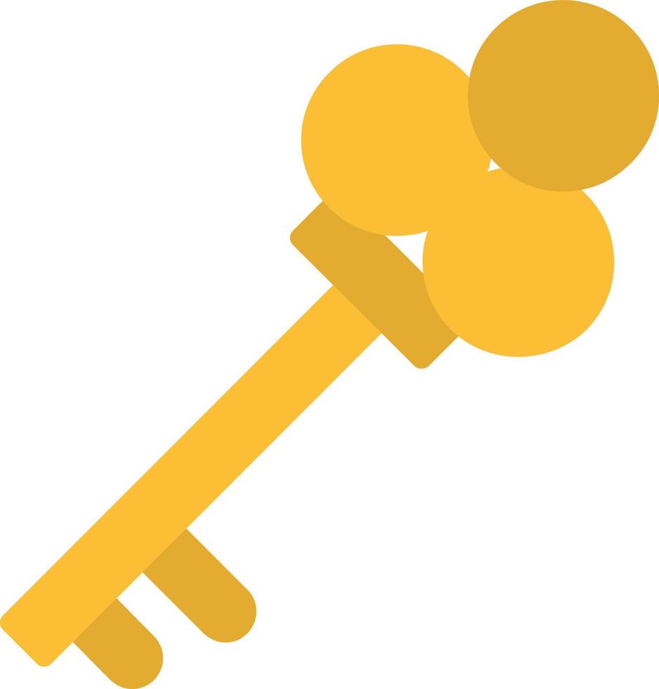 Key Flat Icon vector