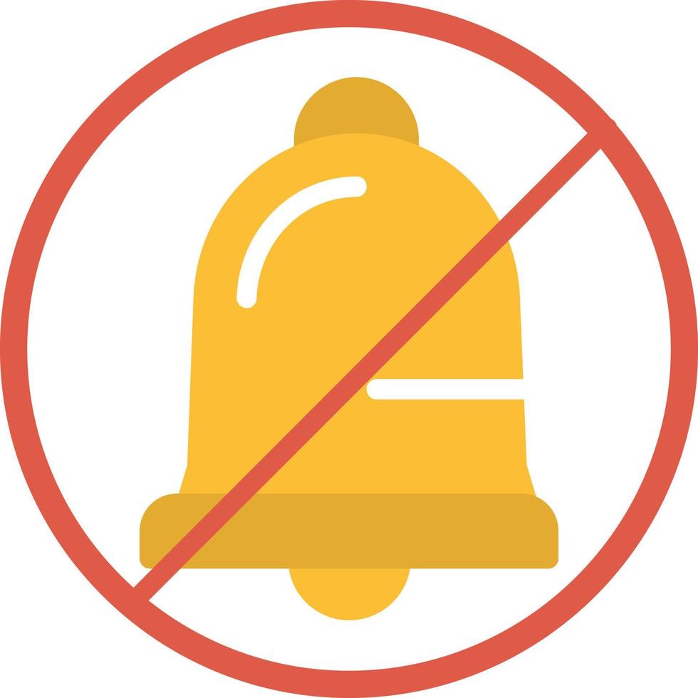 No Alarm Flat Icon vector