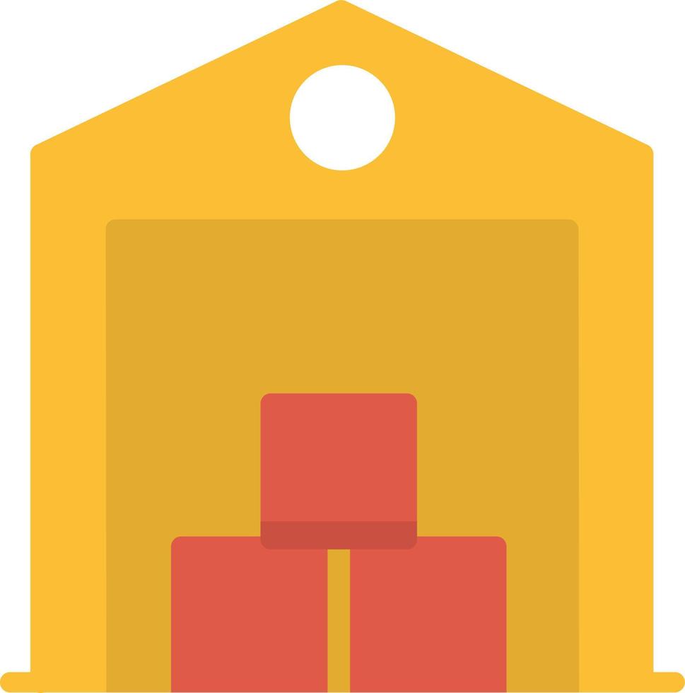 Warehouse Flat Icon vector