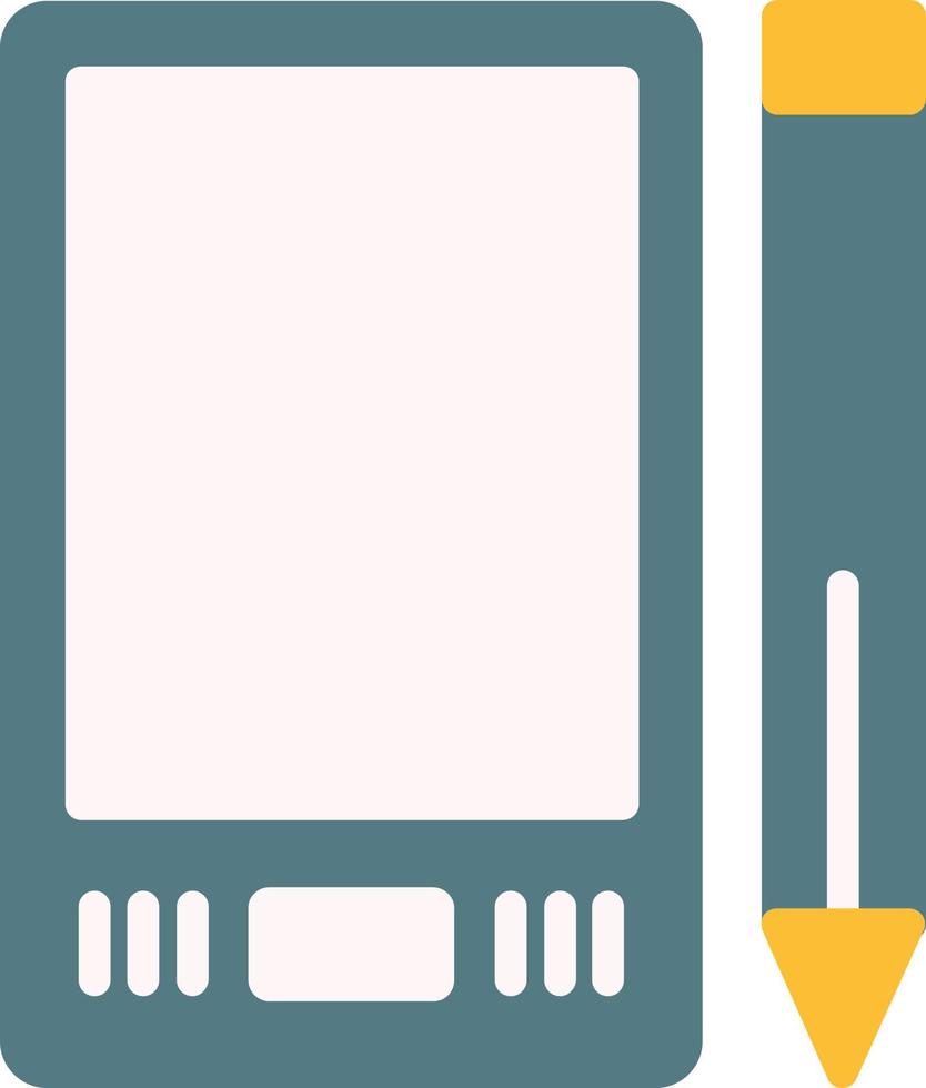 Graphic Tablet Flat Icon vector