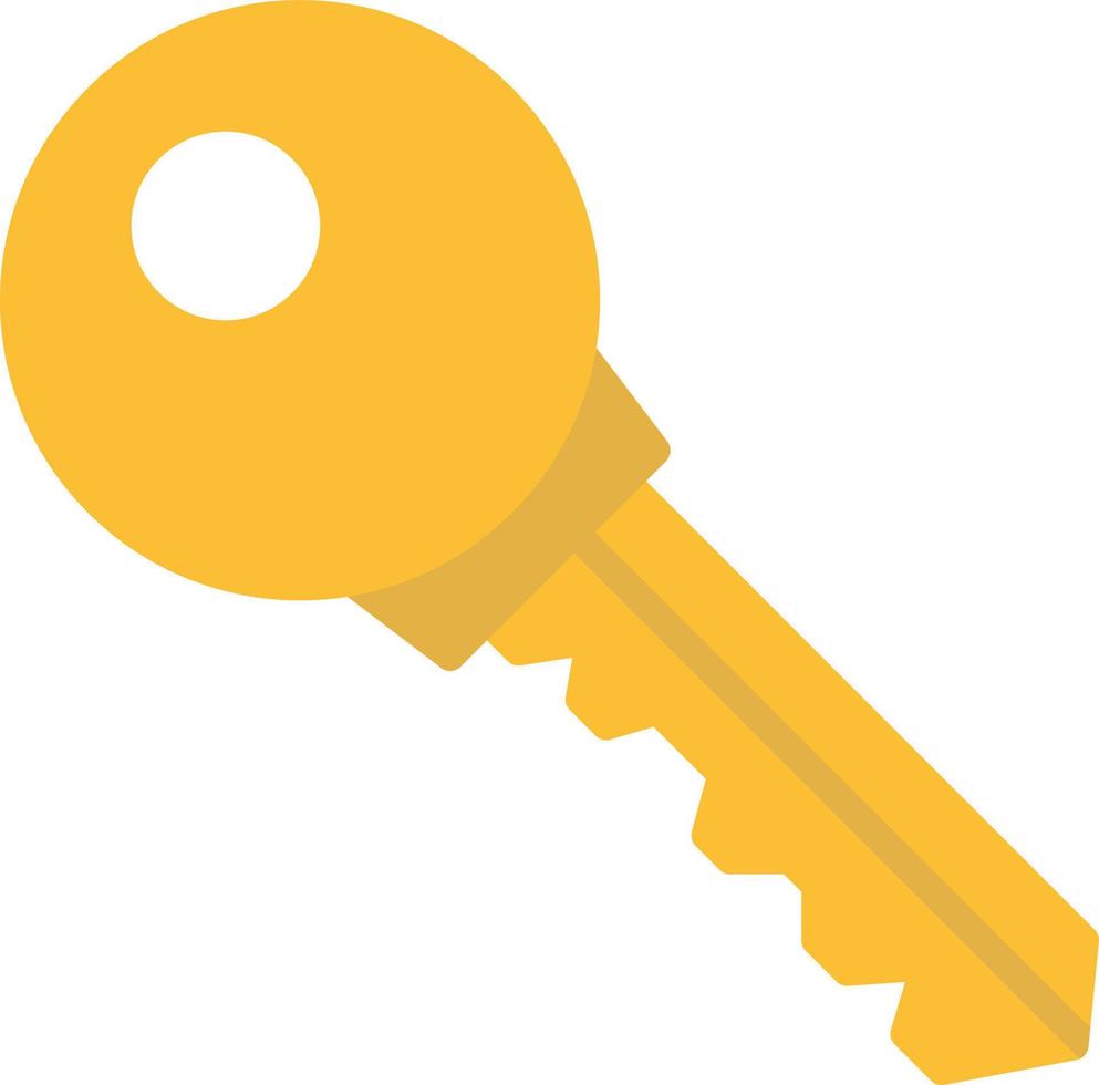 Key Flat Icon vector