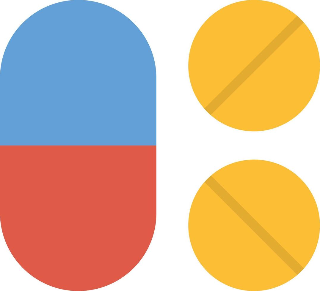 Pill Flat Icon vector