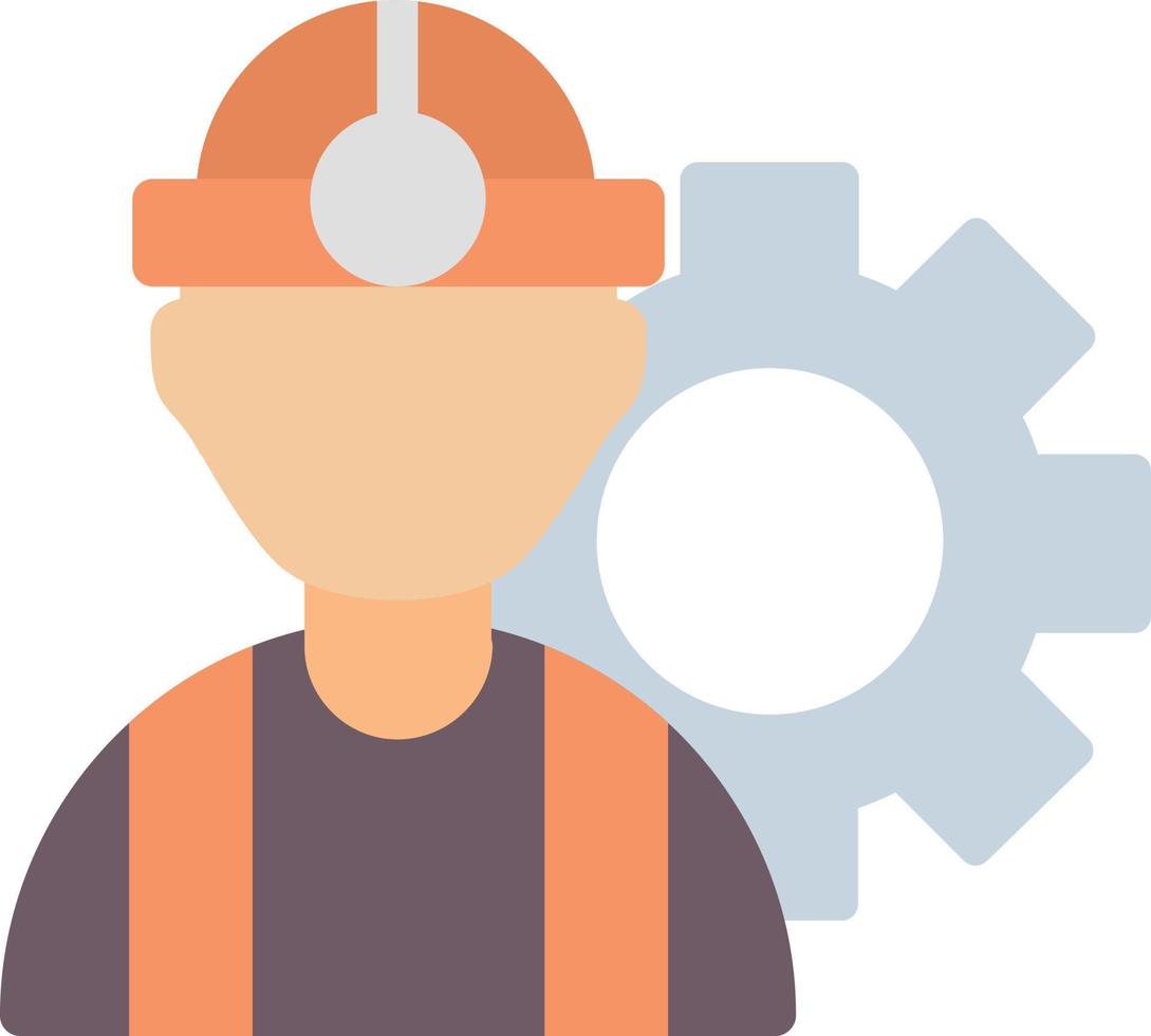 Worker Flat Icon vector