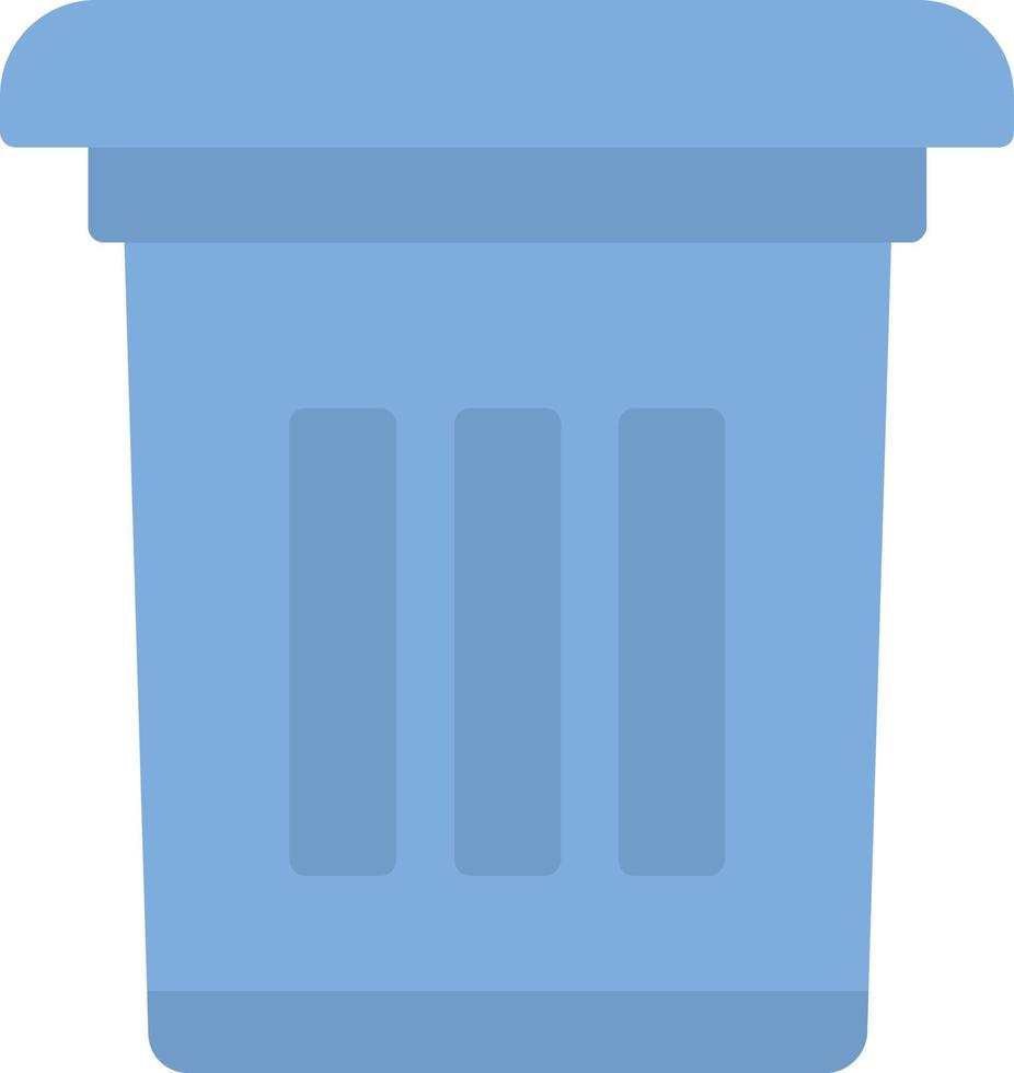 Trash Can Flat Icon vector