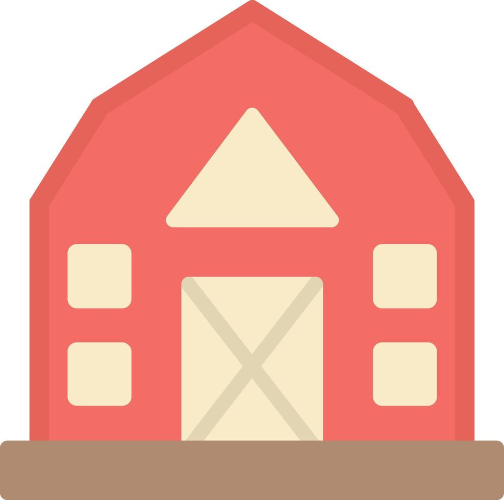 Barn Flat Icon vector